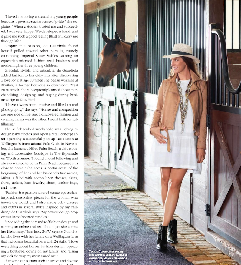 Palm Beach Illustrated - In the Saddle
