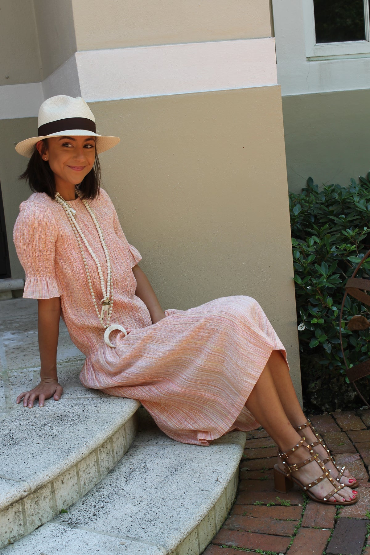 Cecilie Drop Waist Dress- Size S - Milou Palm Beach